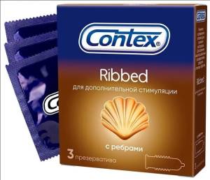 Презерватив contex №3 (ribbed) ребристые