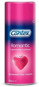 Интимный гель-смазка Contex Romantic с ароматом клубники, 100 мл